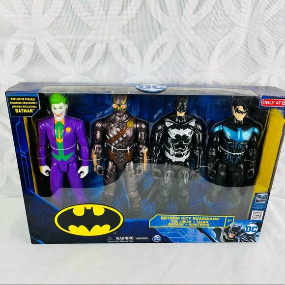 DC Comics Gotham City Defenders 12" 4 Pack Joker Talon Batman Nightwing - Picture 1 of 9